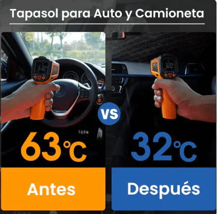 CarSunshade®-Protege tu auto de los rayos del sol+Funda de cuero gratis